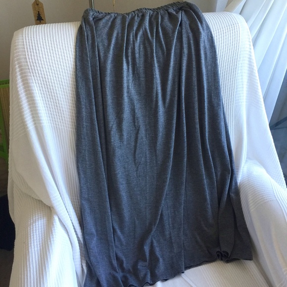 Cotton Grey Casual Skirt - Picture 4 of 5